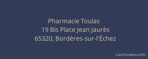Pharmacie Toulas