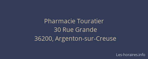 Pharmacie Touratier