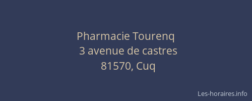 Pharmacie Tourenq
