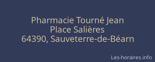Pharmacie Tourné Jean