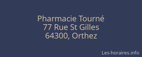 Pharmacie Tourné