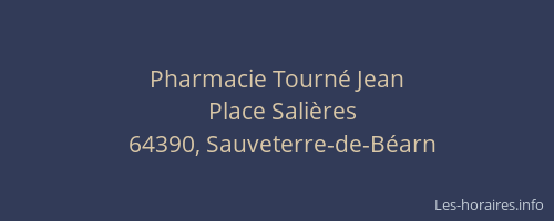 Pharmacie Tourné Jean