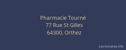 Pharmacie Tourn&eacute;