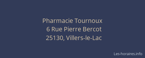 Pharmacie Tournoux