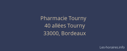 Pharmacie Tourny