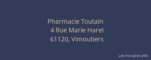 Pharmacie Toutain