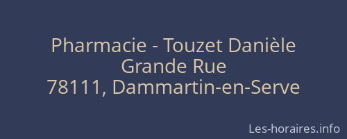 Pharmacie - Touzet Danièle