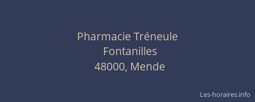 Pharmacie Tréneule