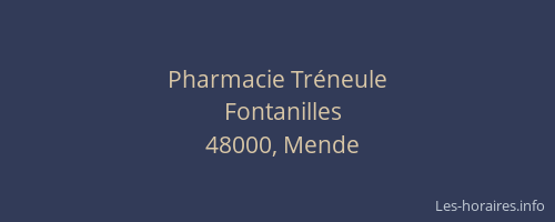 Pharmacie Tr&eacute;neule