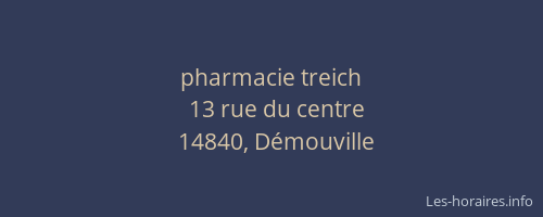 pharmacie treich