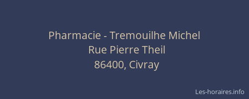 Pharmacie - Tremouilhe Michel