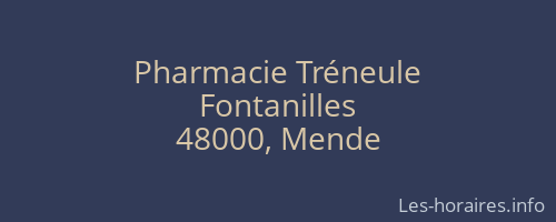 Pharmacie Tréneule