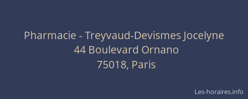 Pharmacie - Treyvaud-Devismes Jocelyne