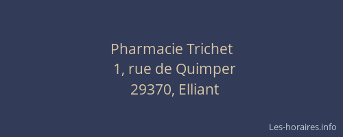 Pharmacie Trichet