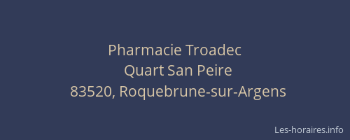 Pharmacie Troadec