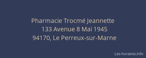 Pharmacie Trocmé Jeannette