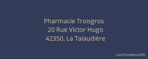 Pharmacie Troisgros