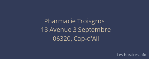 Pharmacie Troisgros