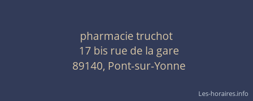 pharmacie truchot