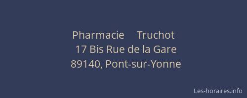 Pharmacie     Truchot