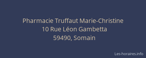 Pharmacie Truffaut Marie-Christine
