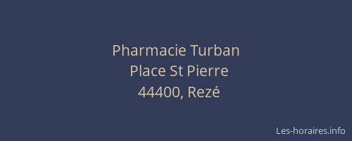 Pharmacie Turban