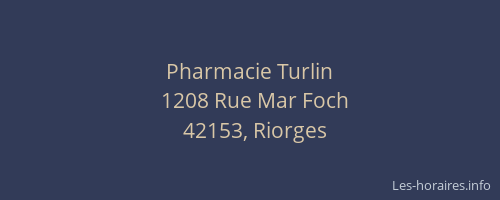 Pharmacie Turlin