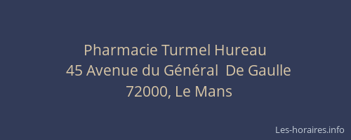 Pharmacie Turmel Hureau