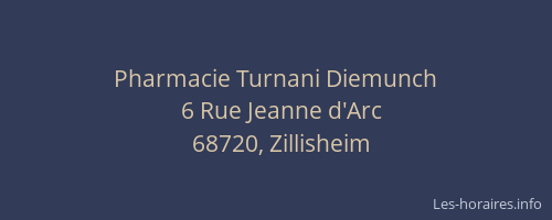 Pharmacie Turnani Diemunch