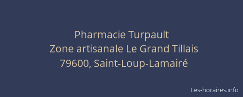Pharmacie Turpault
