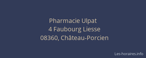 Pharmacie Ulpat