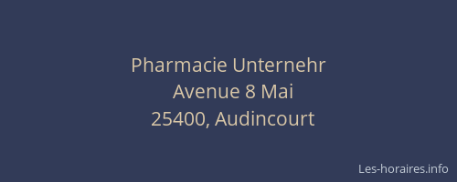 Pharmacie Unternehr