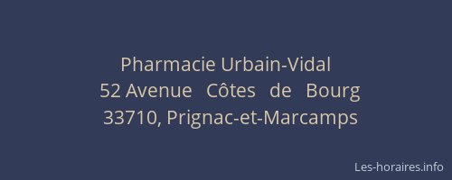 Pharmacie Urbain-Vidal