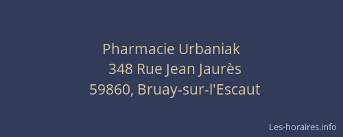 Pharmacie Urbaniak