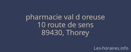 pharmacie val d oreuse
