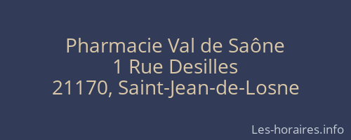Pharmacie Val de Saône
