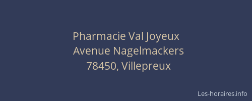 Pharmacie Val Joyeux