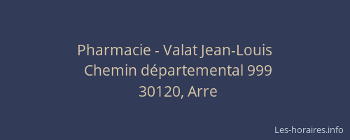 Pharmacie - Valat Jean-Louis