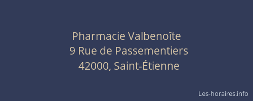 Pharmacie Valbenoîte
