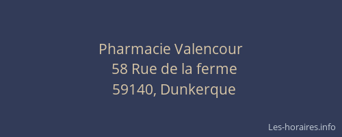 Pharmacie Valencour