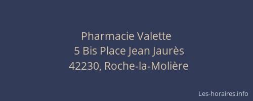 Pharmacie Valette
