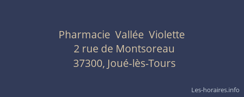 Pharmacie  Vallée  Violette
