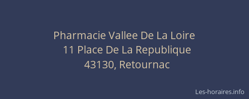 Pharmacie Vallee De La Loire