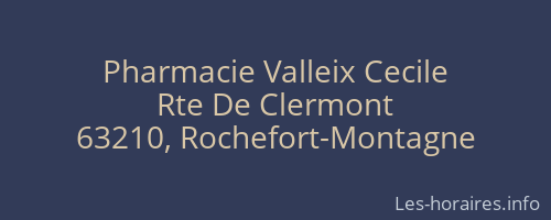 Pharmacie Valleix Cecile