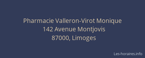 Pharmacie Valleron-Virot Monique