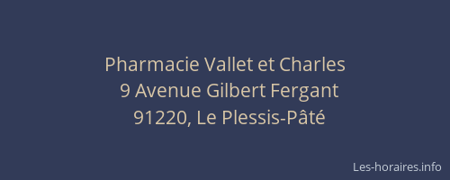Pharmacie Vallet et Charles