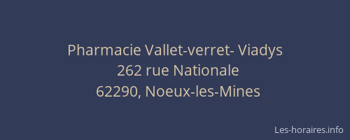 Pharmacie Vallet-verret- Viadys