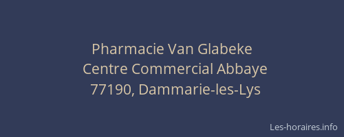 Pharmacie Van Glabeke