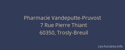 Pharmacie Vandeputte-Pruvost