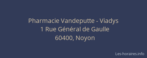Pharmacie Vandeputte - Viadys